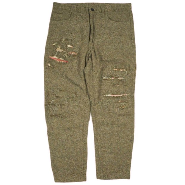 B (目立った傷や汚れなし)】KUON クオン 16AW 日本製 Crash Pants B (目立った傷や汚れなし)】KUON クオン 16AW 日本製 Crash Pants