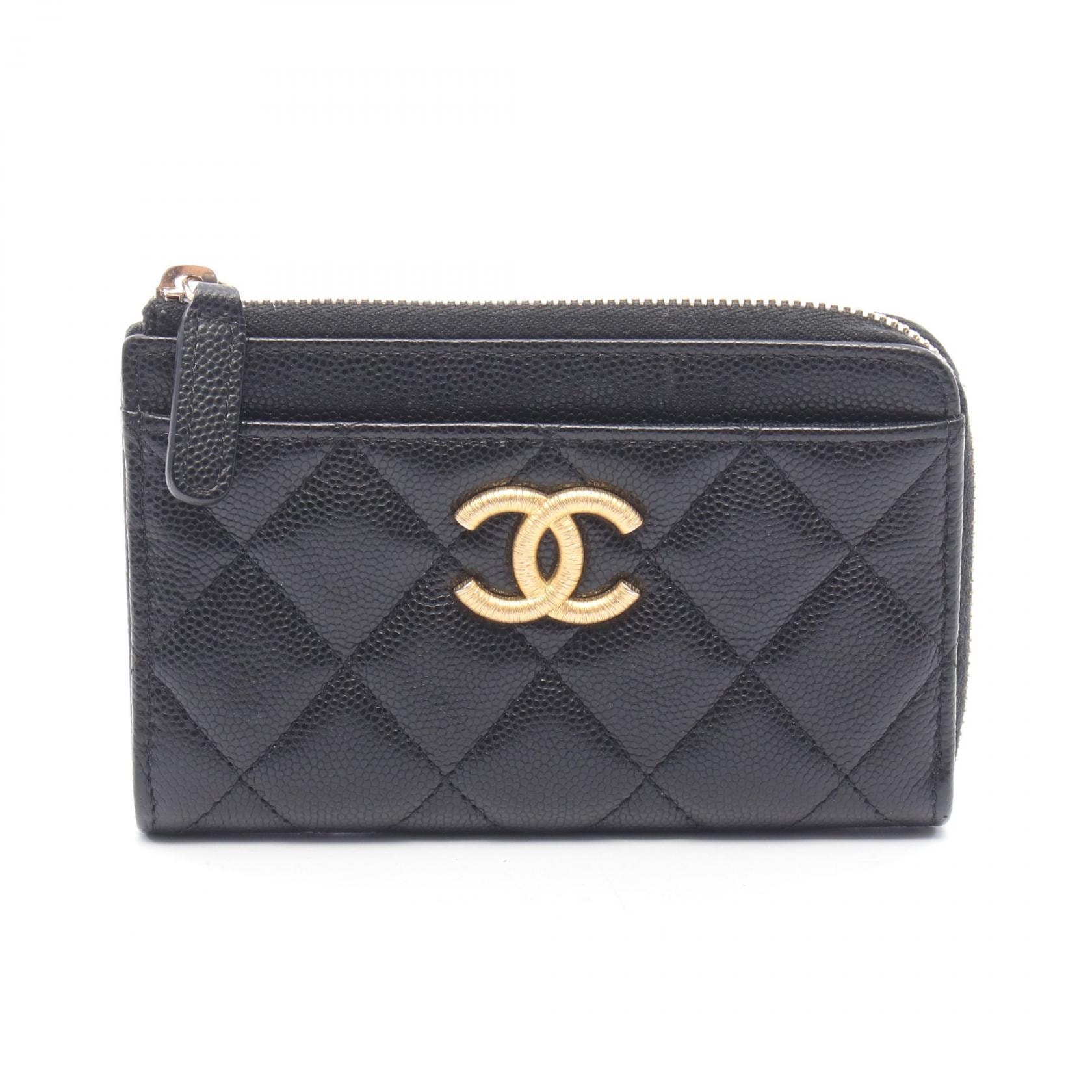 シャネル CHANEL マトラッセ ココマーク フラグメントケース コインケース 財布 キャビアスキン(グレインドカーフ) レディース ブラック系 AP4478 【中古】