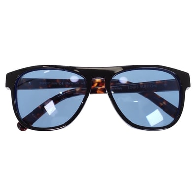 ルイヴィトン LOUIS VUITTON オリヴァー アイウェア Z0792E サングラス プラスチック べっこう柄 ブルー 57□16 145 レディース【中古】【ABランク】