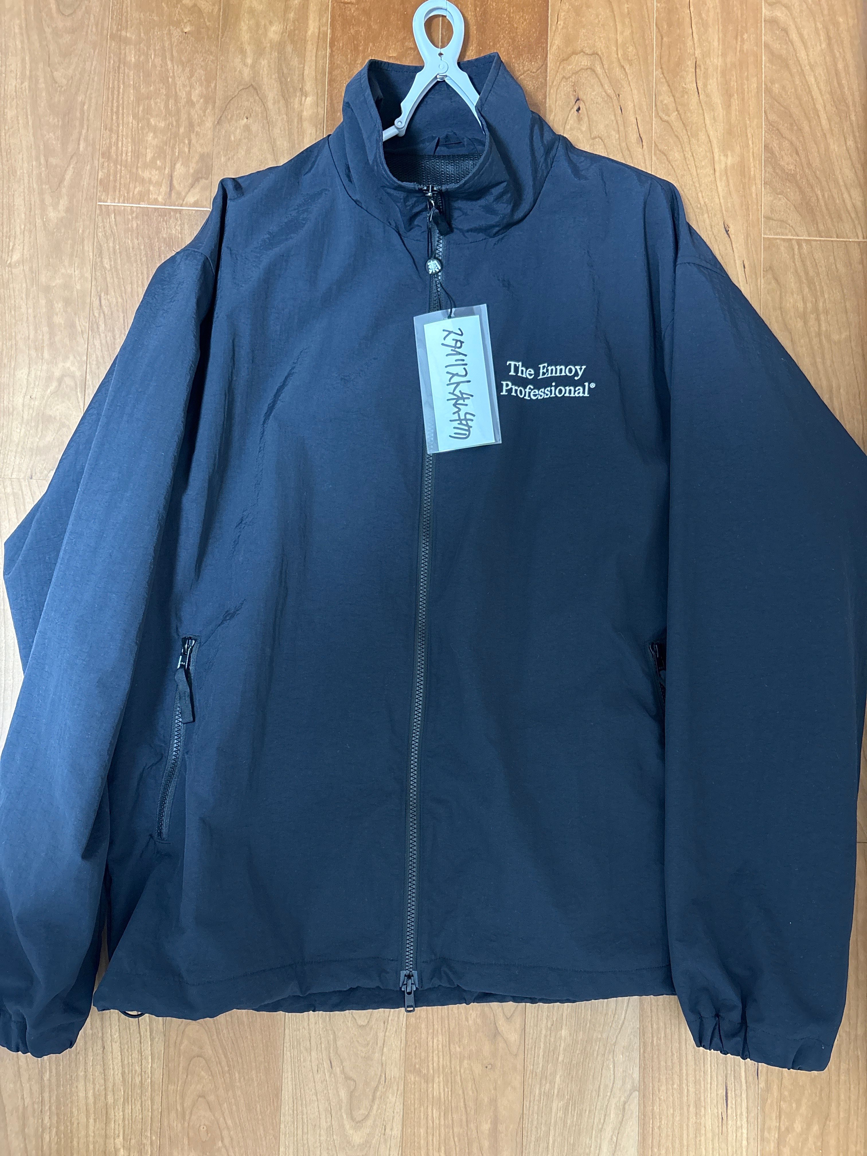 ENNOY 23AW Stylistshibutsu Nylon Track Suit Set Up Black × White AW23BRENJK02LP / AW23BRENPT04LP