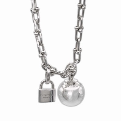 TIFFANY&Co. ティファニー ハードウェア 2連 ラップ ブレスレット
2WAY SV925 Lサイズ 17cm シルバー ユニセックス
【中古】