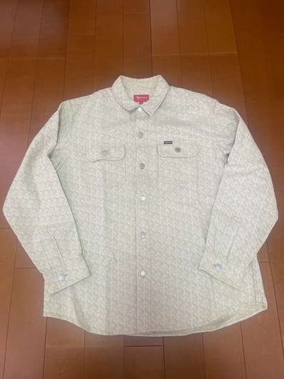 Supreme Monogram Denim Shirt "Tan"