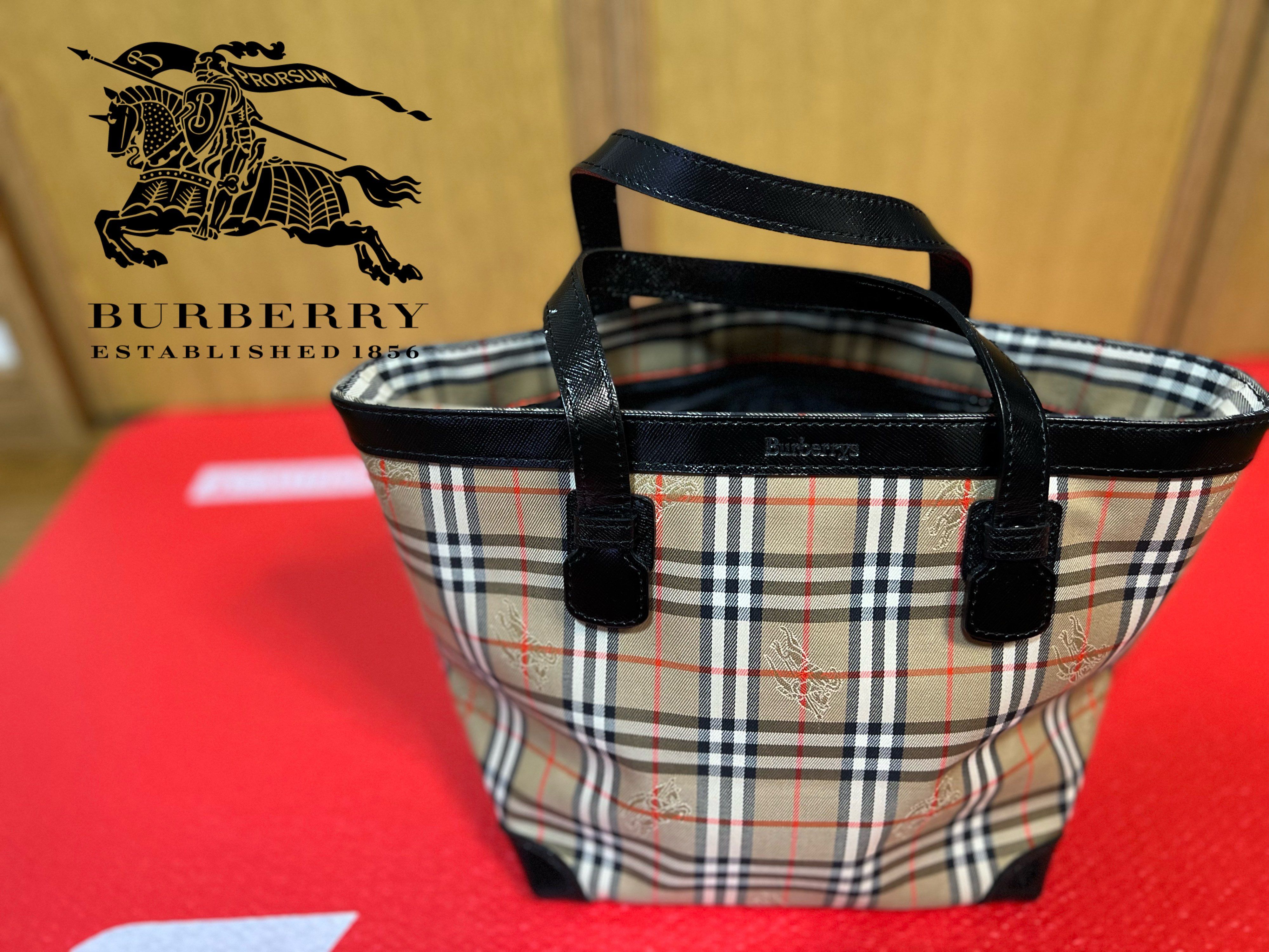 Burberrys バーバリー ノバチェック ミニトートバッグ 