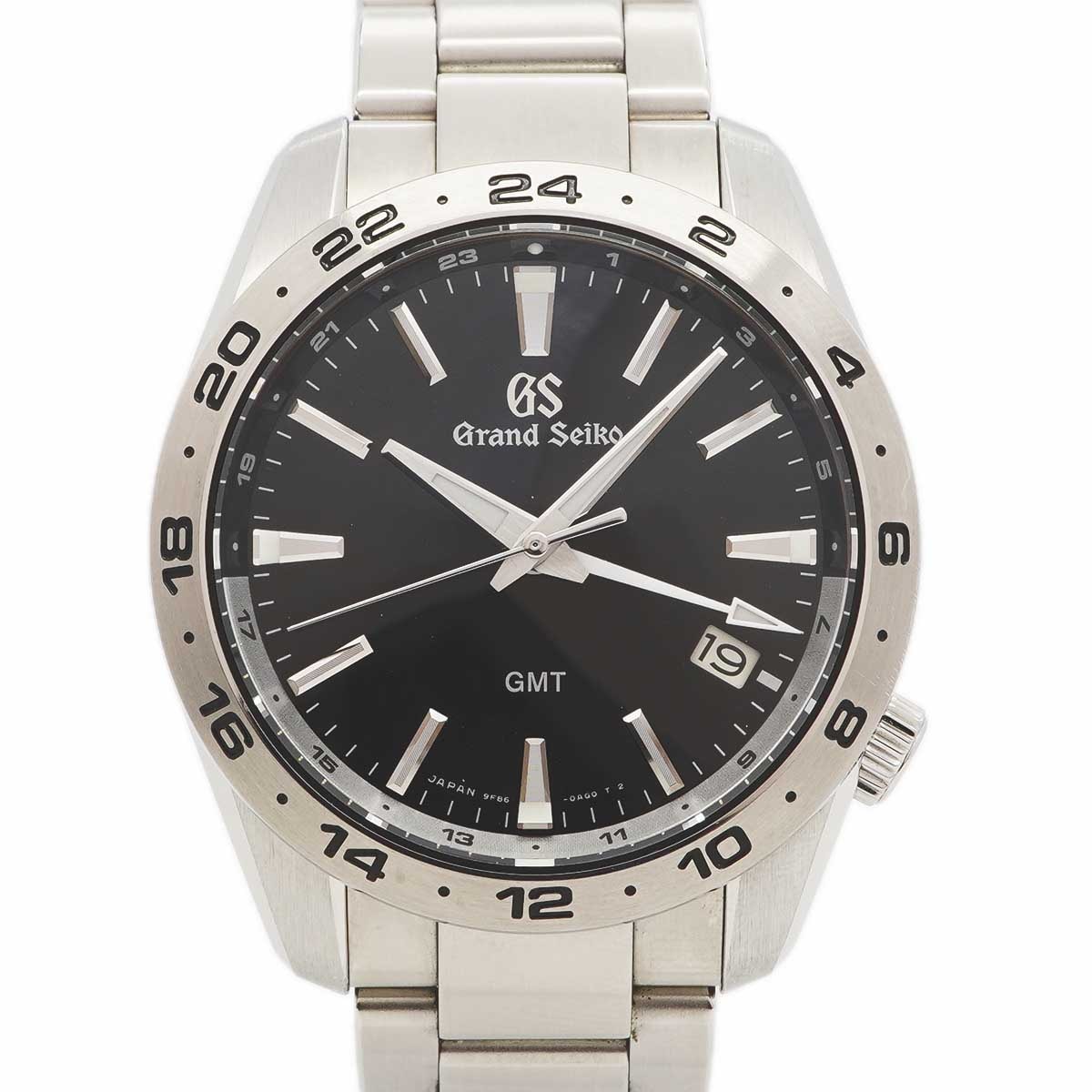 【6wdd0285】セイコー グランドセイコー SBGN027/9F86-0AK0 黒文字盤【中古】腕時計 メンズ