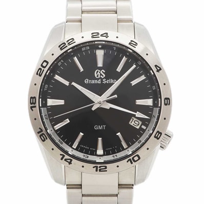 【6wdd0285】セイコー グランドセイコー SBGN027/9F86-0AK0 黒文字盤【中古】腕時計 メンズ