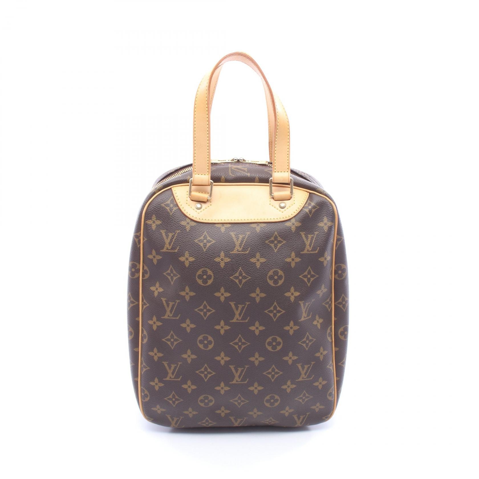 ルイ・ヴィトン LOUIS VUITTON エクスキュルシオン ハンドバッグ バッグ PVCコーティングキャンバス レザー モノグラム レディース ブラウン系 M41450 【中古】