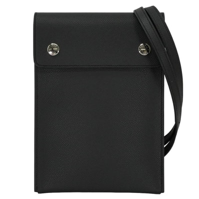 HERMES エルメス ショルダーバッグ エルメスナップ ヴェルティカル トゥーゴー 黒 (ブラック) エプソン シルバー金具 G刻印 新品同様【中古】