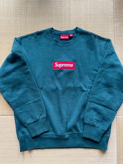 Supreme Box Logo Crewneck "Dark Pine" (22FW)
