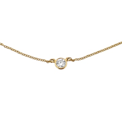 TIFFANY&Co. ティファニー バイザヤード K18YG 1Pダイヤ 60017937 ゴールド レディース ネックレス