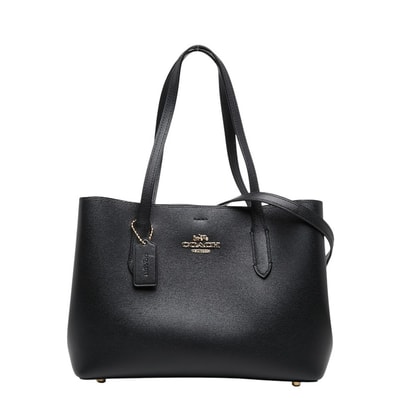 コーチ ショルダーバッグ トートバッグ 2WAY F48733 ブラック レザー レディース COACH 【中古】