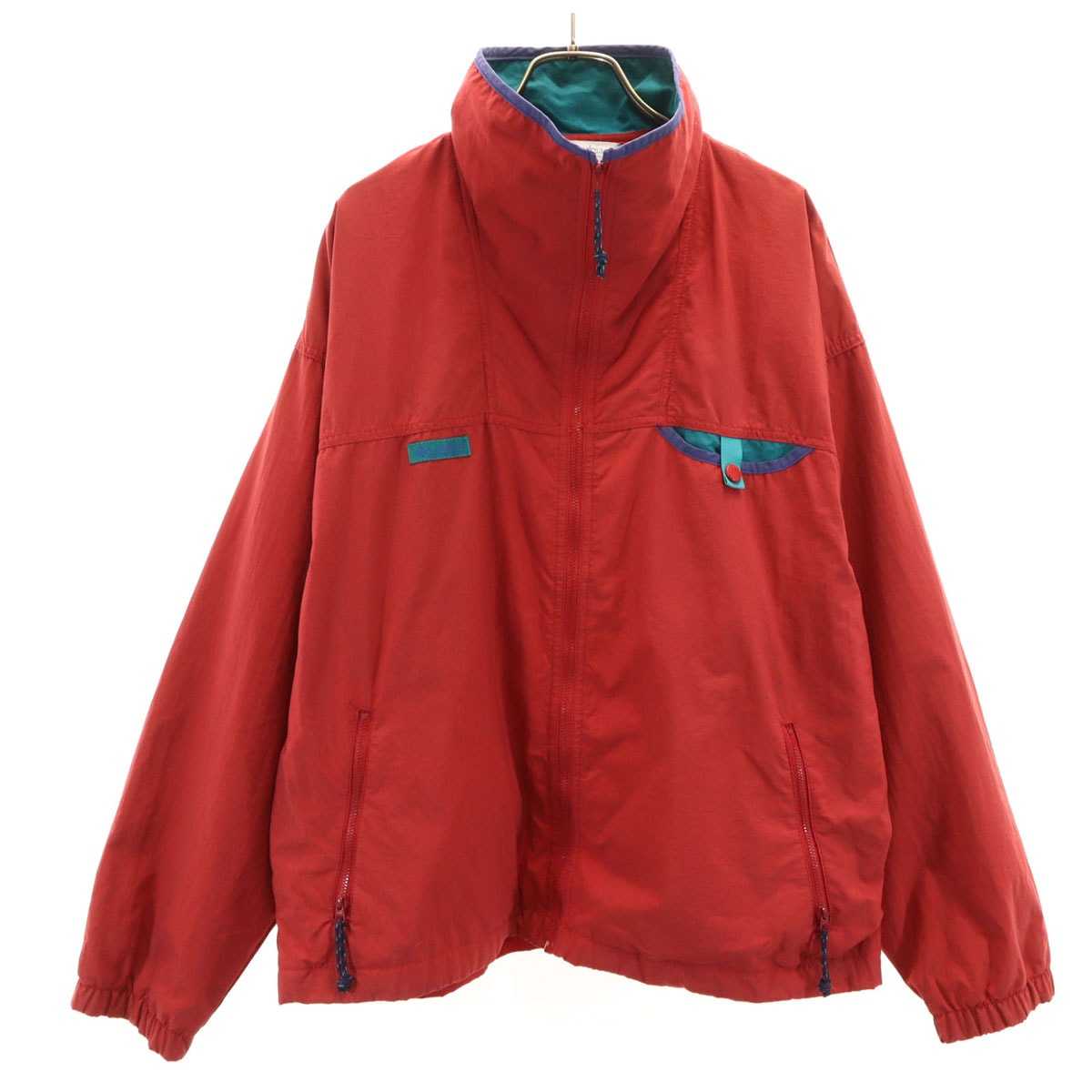 Columbia コロンビア 90s オールド ナイロンジャケット L レッド アウトドア