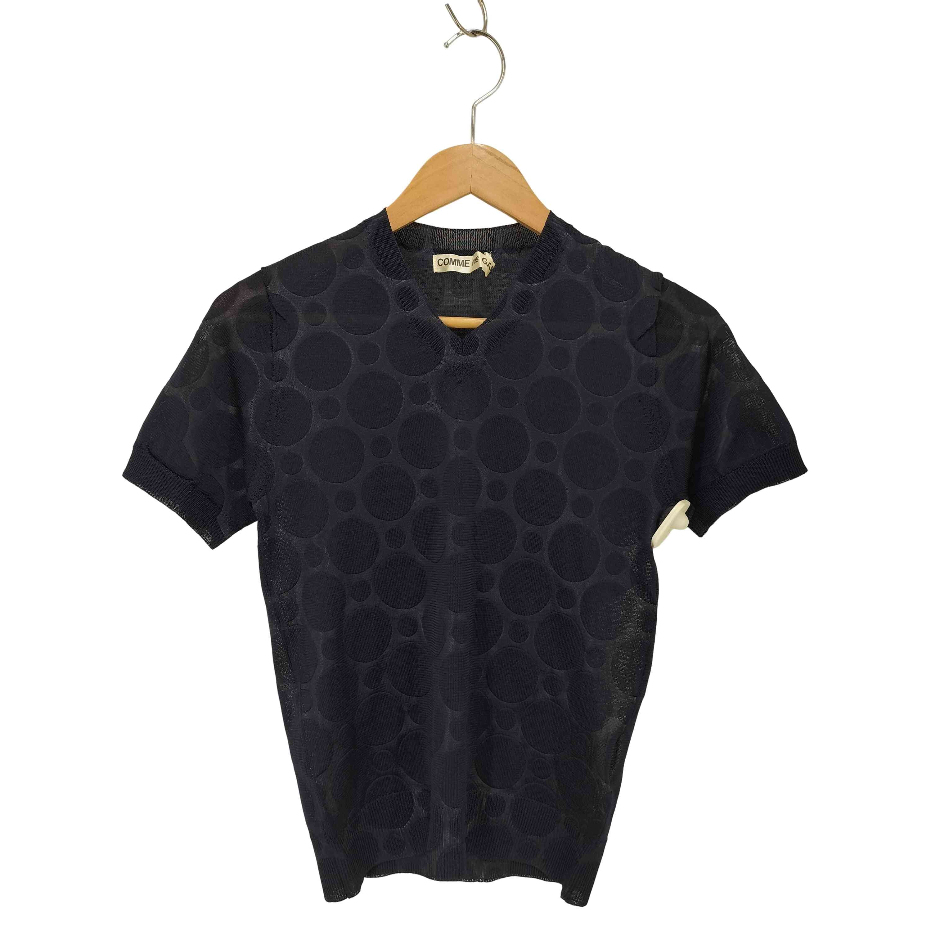 AD 1998 ドット柄 半袖 シースルーニット【1142151230666】