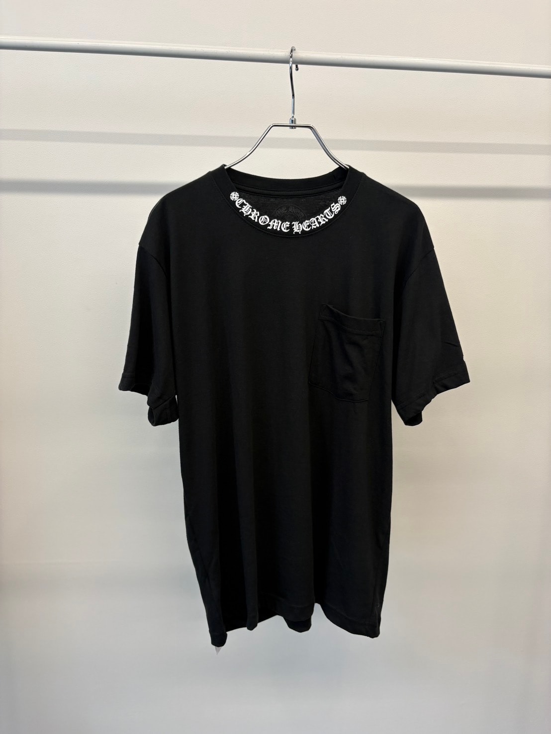 Chrome Hearts Neck Logo S/S T-Shirt "Black/White"
