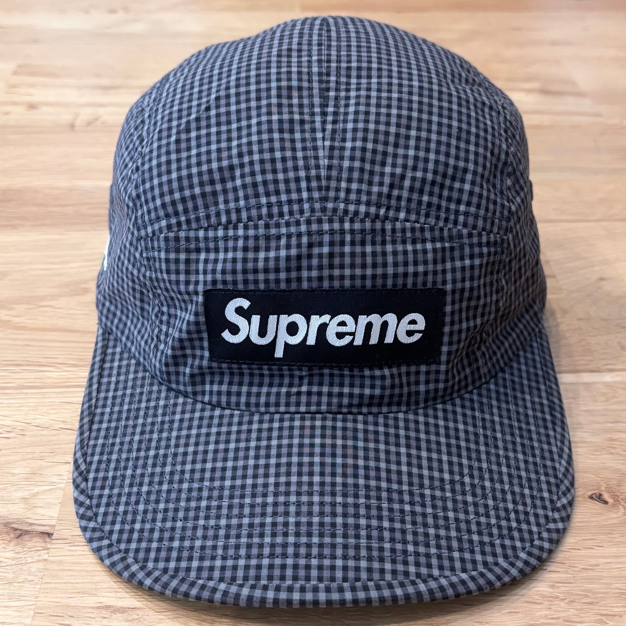 Supreme Cordura Plaid Camp Cap "Black"
