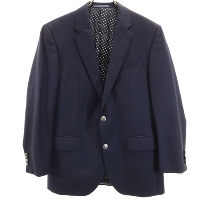 TOMMY HILFIGER トミーヒルフィガー テーラードジャケット 48 ネイビー ブレザー