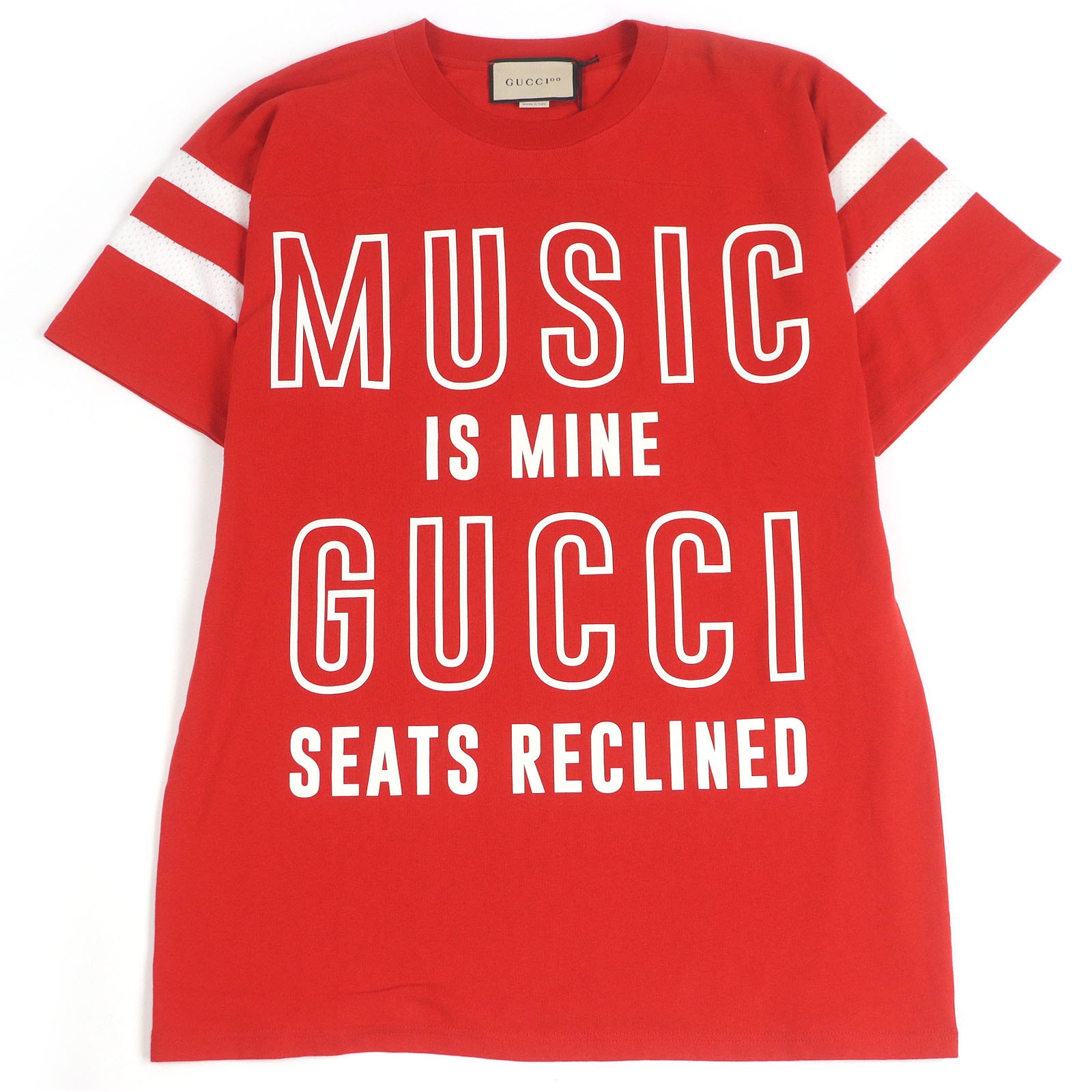 未使用品 グッチ
 半袖Tシャツ レッド メンズ S 655459