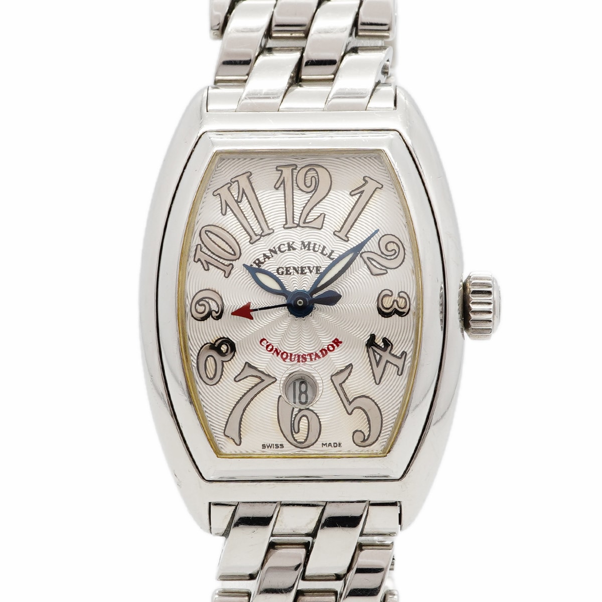 ★最終価格★SALE【6wgd0286】フランクミュラー コンキスタドール 8002LSC シルバー文字盤【中古】腕時計 レディース