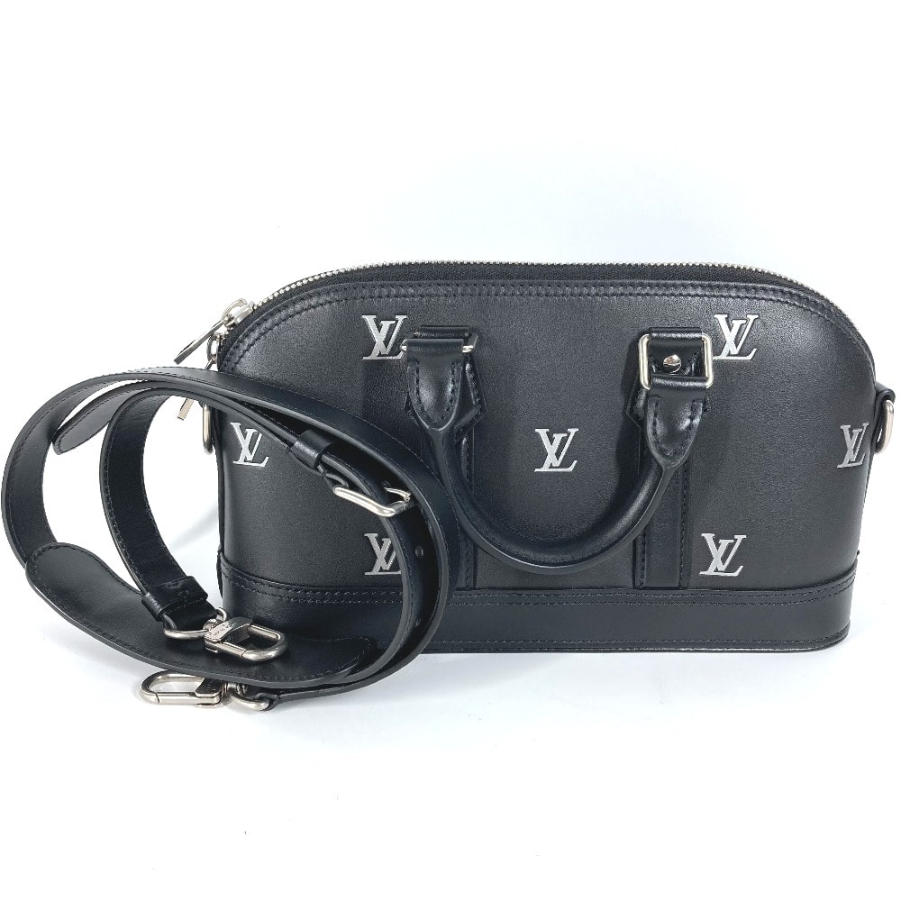 ルイヴィトン LOUIS VUITTON アルマ EW M24529 2WAYバッグ ショルダーバッグ カバン ハンドバッグ カーフレザー ブラック 美品