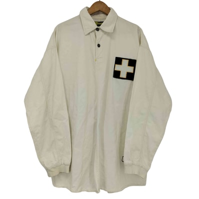 useful clothing 90-00s 十字ワッペン ヘンリーネック シャツ【1141668007426】