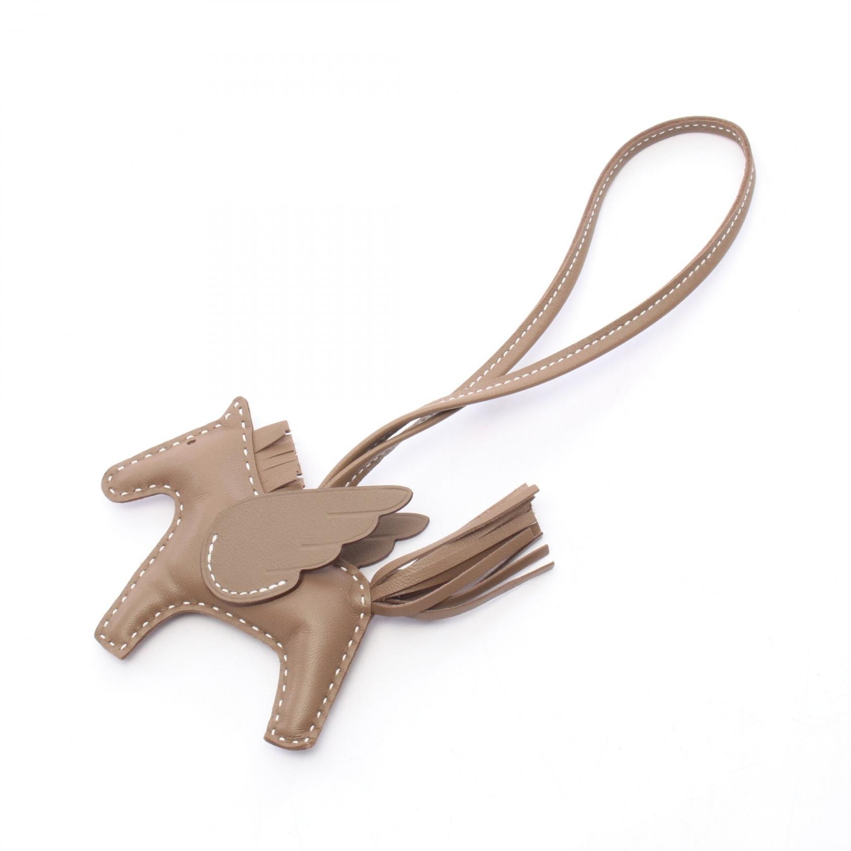 エルメス HERMES ロデオペガサスPM エトゥープ チャーム アクセサリー アニョーミロ / ヴォースイフト アニョーミロ レディース グレー系 【中古】