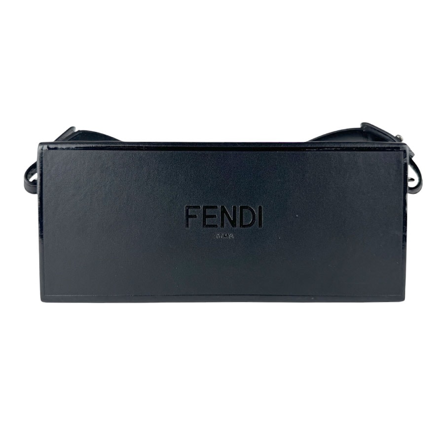 フェンディ FENDI ショルダーバッグ レザー ブラック メンズ 7VA520-AFB3【中古】 z9848
