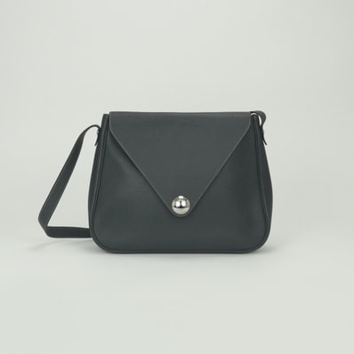 エルメス HERMES クリスティーヌ バッグ ショルダーバッグ ブッフル グラファイト Graphite グレー Gray 灰色 シルバー金具