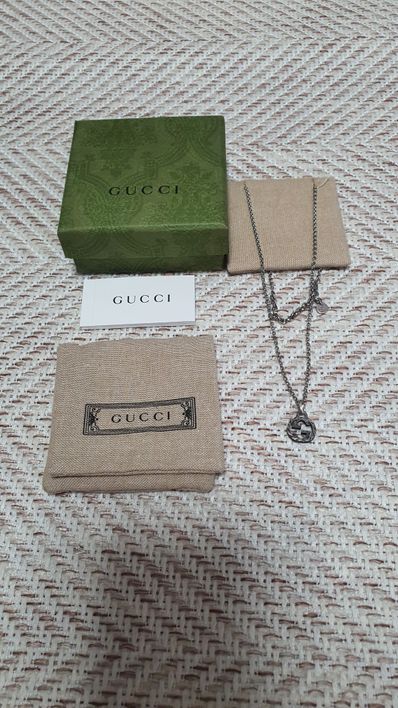 GUCCI Interlocking G Pendant Necklace