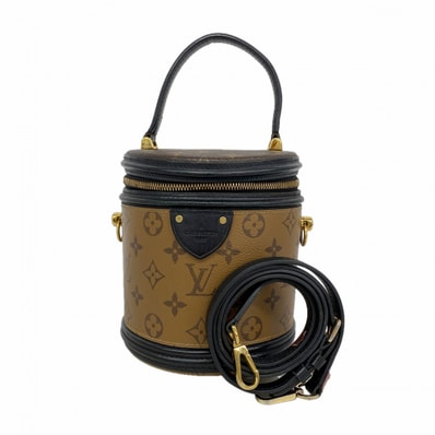 【6gd4862】ルイヴィトン ハンドバッグ モノグラム・リバース カンヌ M43986 ブラウン 2wayバッグ【中古】レディース