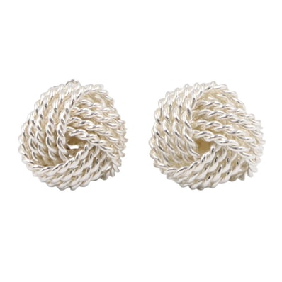 ティファニー TIFFANY&CO サマセット ツイスト ノット メッシュ ピアス ピアス ジュエリー シルバー925 レディース シルバー系 【中古】