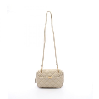 サンローランパリ SAINT LAURENT PARIS ショルダーバッグ バッグ レザー レディース アイボリー系 【中古】