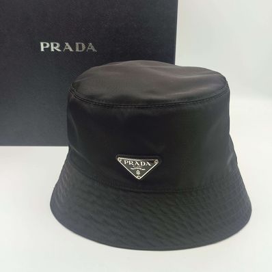 【新品未使用】PRADA プラダ ナイロンバケットハット ブラック L