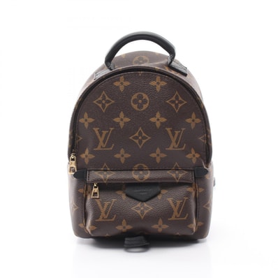 ルイ・ヴィトン LOUIS VUITTON パームスプリングス ミニ モノグラム リュックサック バックパック バッグ PVCコーティングキャンバス レザー レディース ブラウン系 / ブラック系 M41562 【中古】