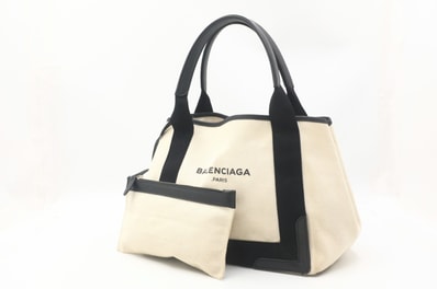 バレンシアガ ネイビーカバス S トートバッグ 339933