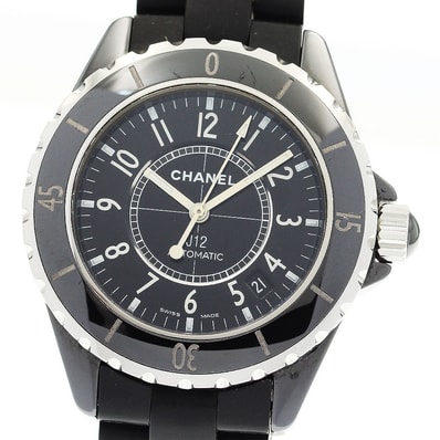 シャネル J12 黒セラミック H0684 メンズ 【中古】