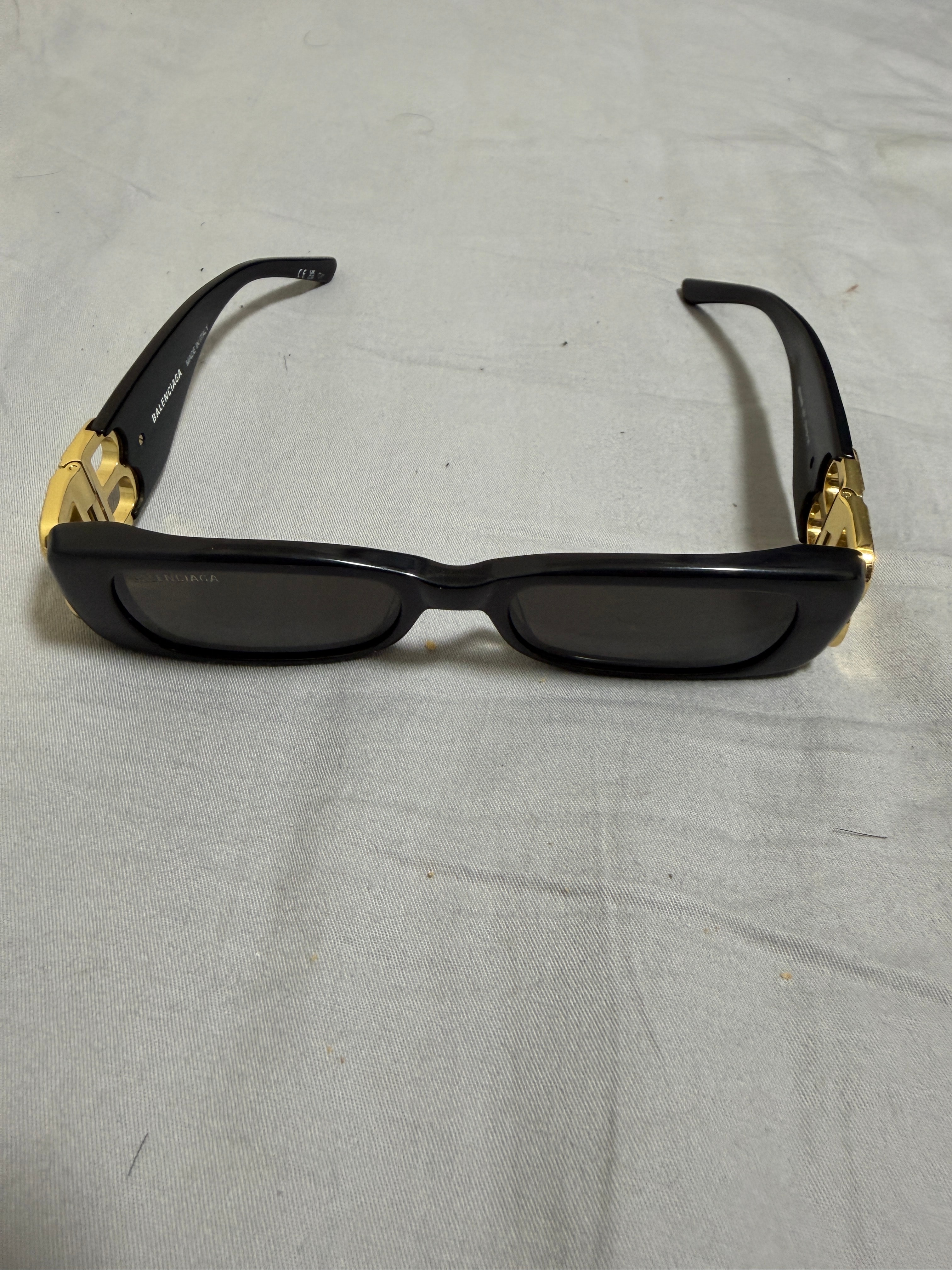 BALENCIAGA Dynasty Rectangle Sunglasses "Black"