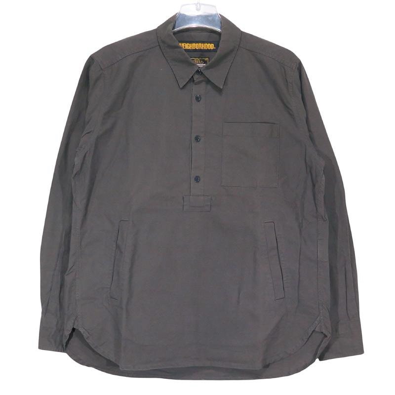 NEIGHBORHOOD ネイバーフッド 18SS PC/C-SHIRT.LS 181SPNH-SHM05 プルオーバー シャツ ロングスリーブ ブラック 長袖 サイズS