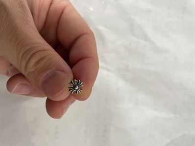 Chrome Hearts CH Plus Stud Earrings "Silver"