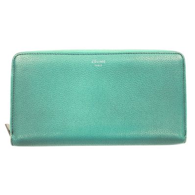 セリーヌ CELINE 長財布 レザー グリーン系