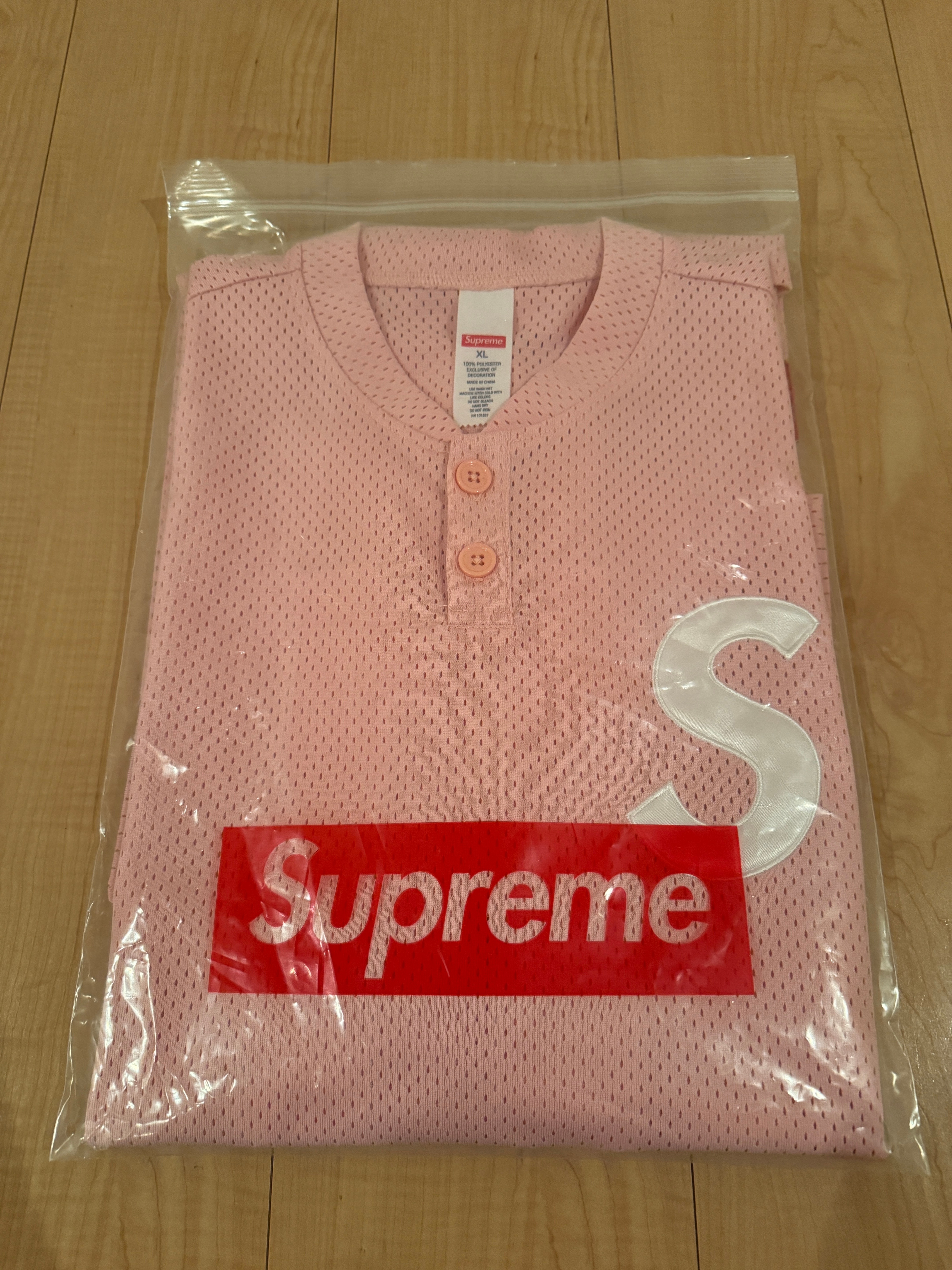 Supreme S Logo Baseball Henley 