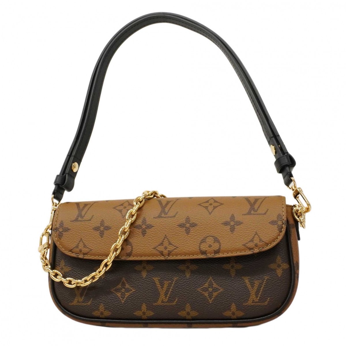 【6dc3596】ルイヴィトン ショルダーバッグ モノグラム・リバース ウォレットオンチェーンアイビー M26587 ブラウン 2wayバッグ【中古】レディース