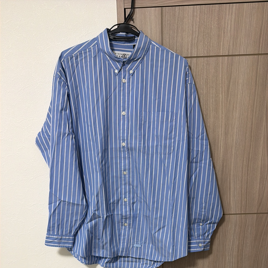 Supreme x MM6 Maison Margiela Stripe Shirt "Blue"