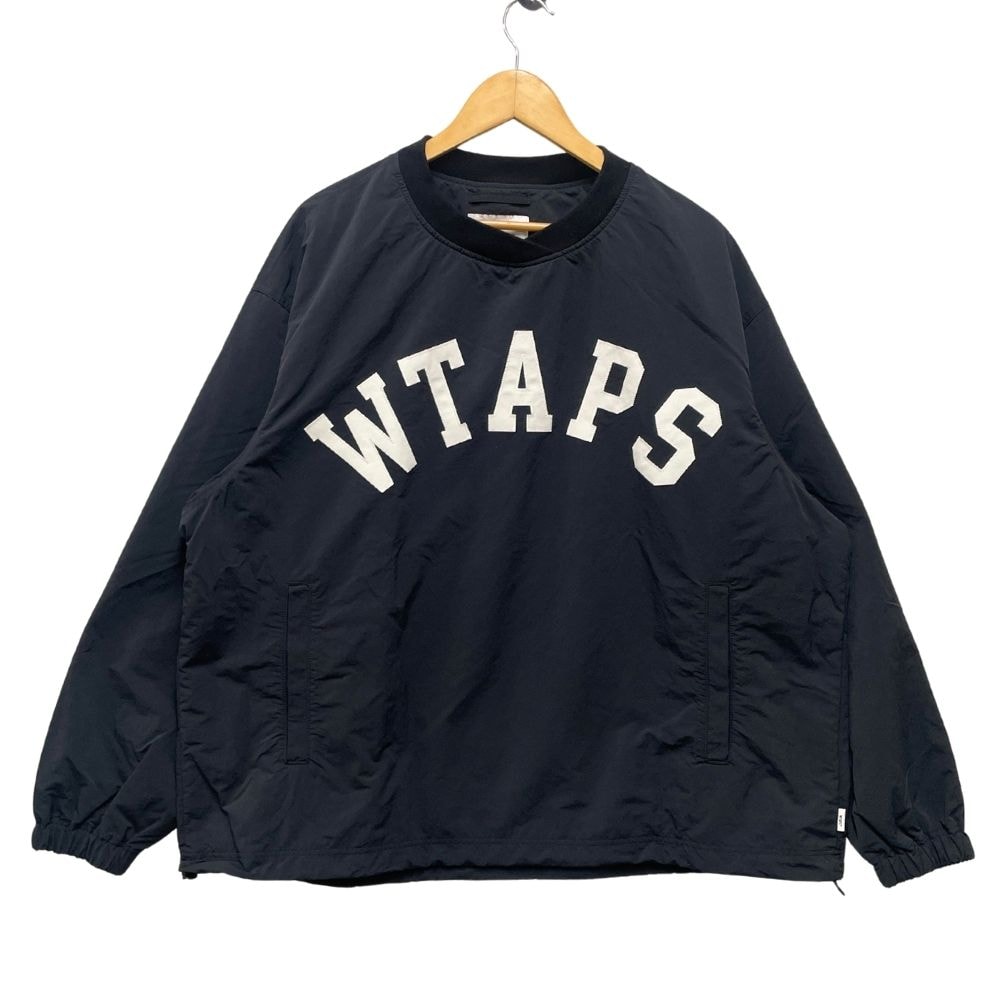 WTAPS  ダブルタップス 24AW Finder / LS / Nylon Tussah ナイロン プルオーバーシャツ ブラック サイズ 4 50808