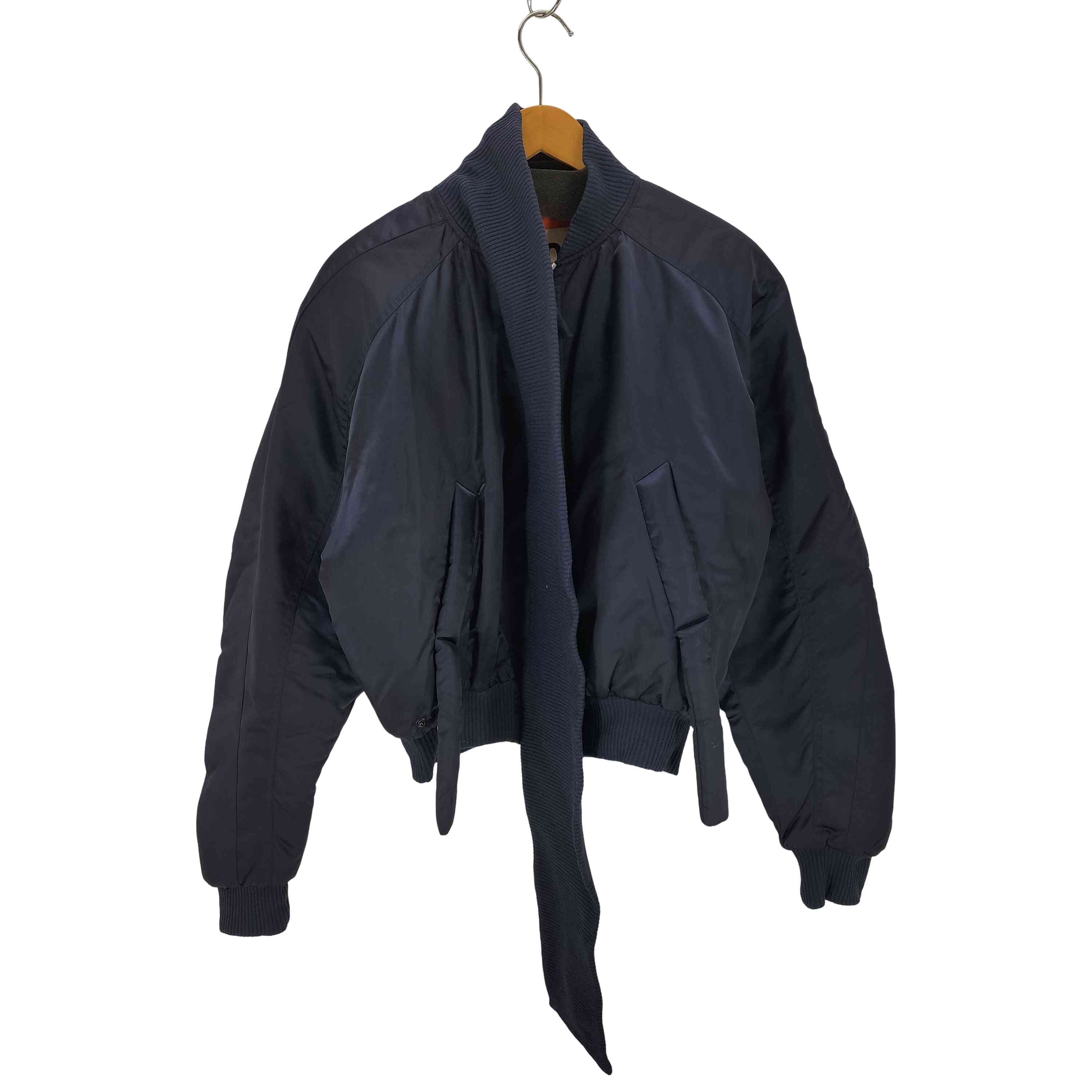 Scarf Bomber Jacket Blue【1142125635060】