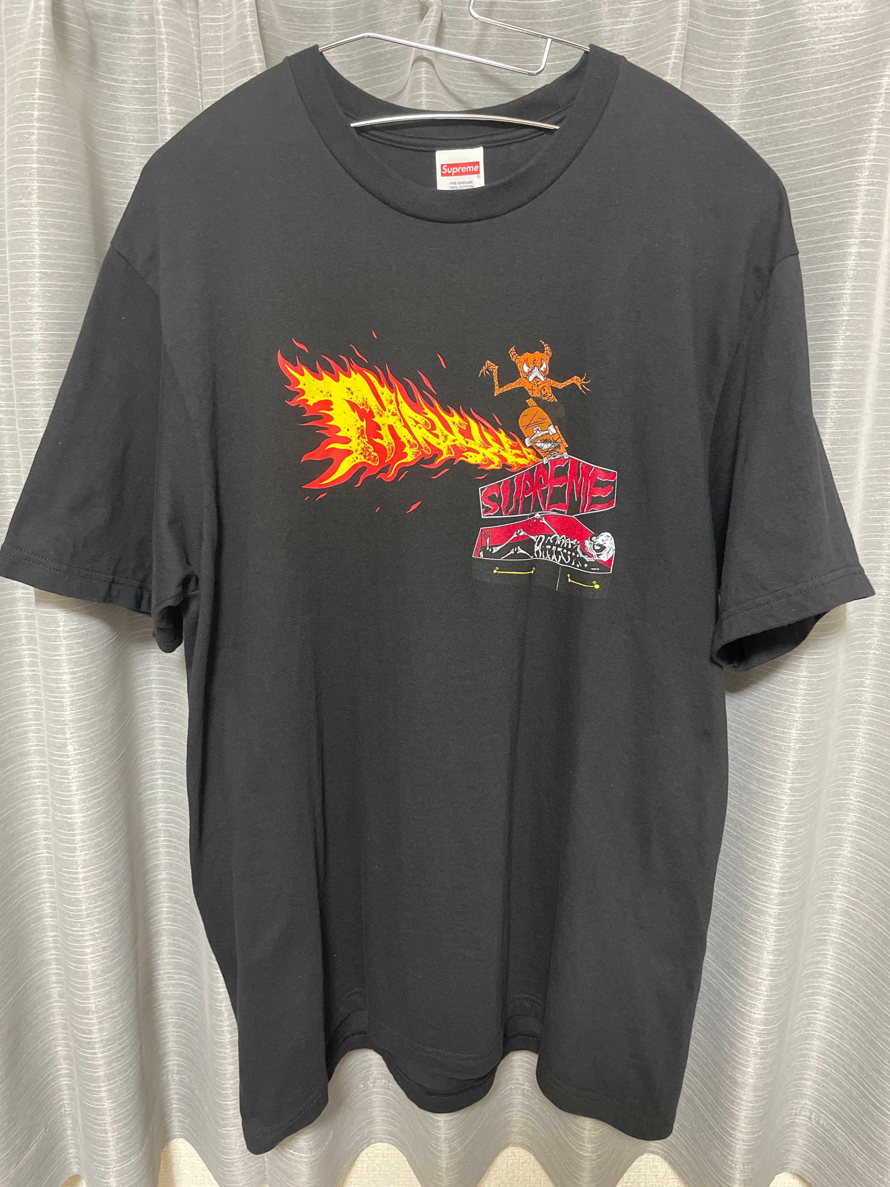 Supreme x Thrasher Back Tail Tee "Black"