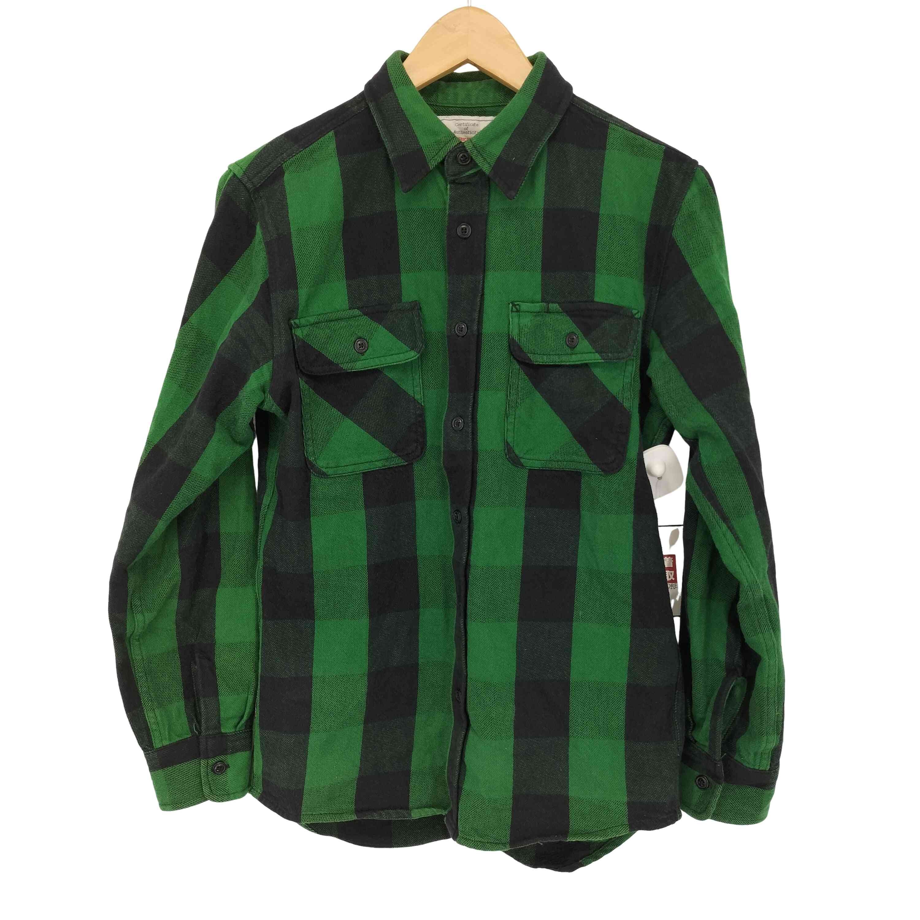 L/S フランネル ブロックチェック シャツ【1143158898330】