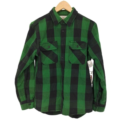L/S フランネル ブロックチェック シャツ【1143158898330】