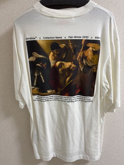 off-white カラヴァッジオ クラウニング スケート Tシャツ