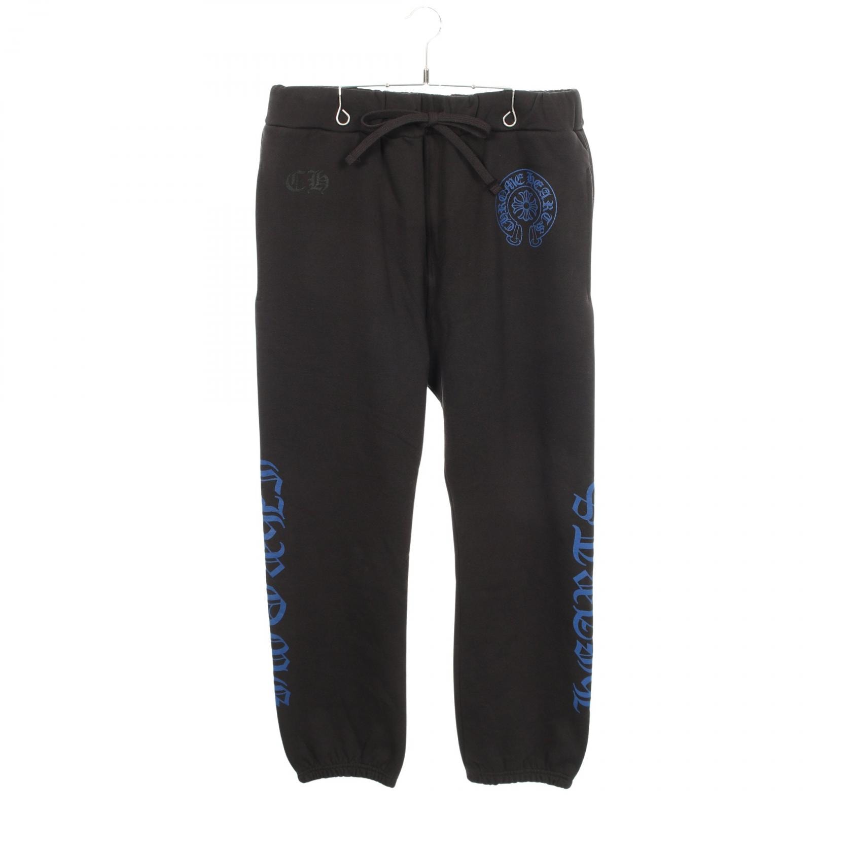 Chrome Hearts Horseshoe Logo Sweatpants "Black/Blue"