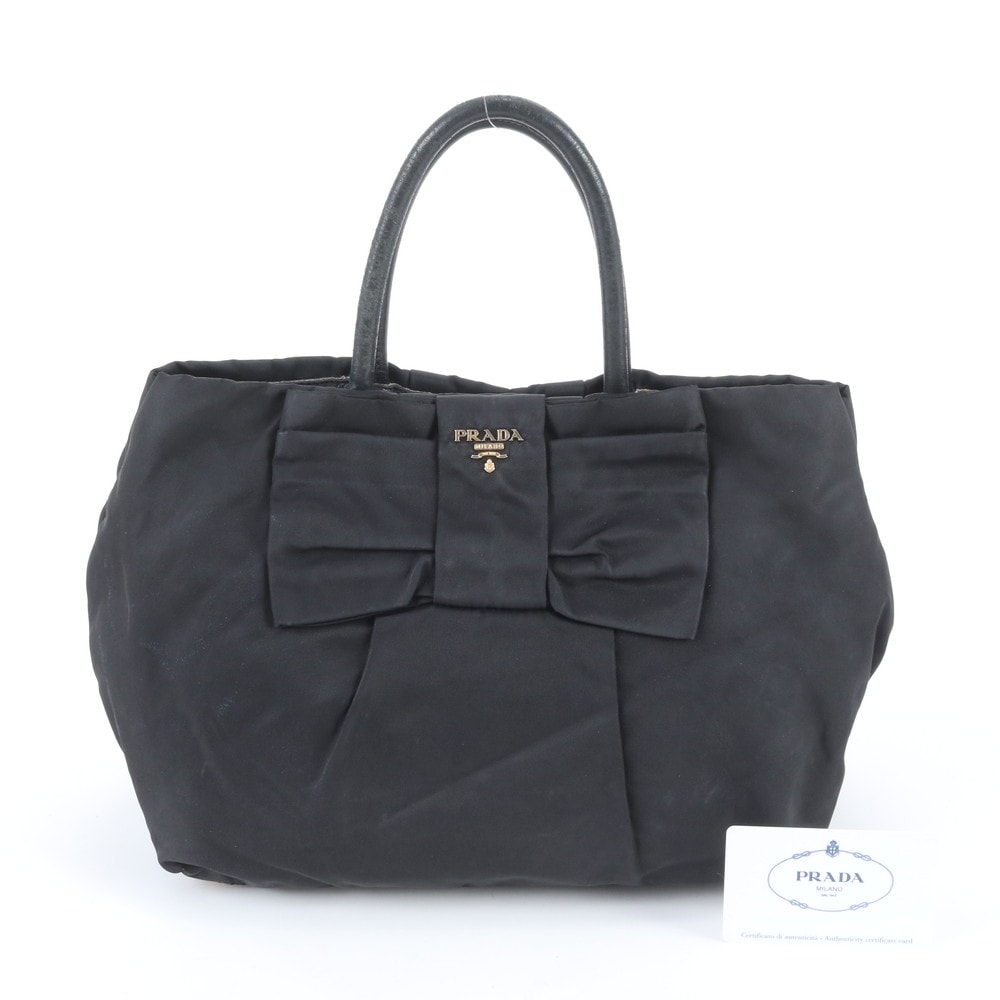 ■美品 プラダ テスート ナイロンリボン BN1601 ハンドバッグ