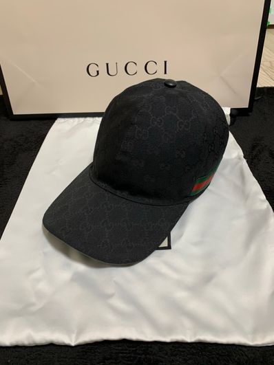 GUCCI Original GG Canvas Baseball Cap "Black"